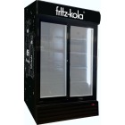 Doppeltür Kühlschrank mit Werbung
