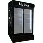 Doppeltür Kühlschrank mit Werbung