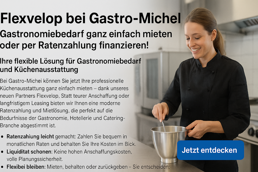 Gastronomiedarf ganz einfach mieten