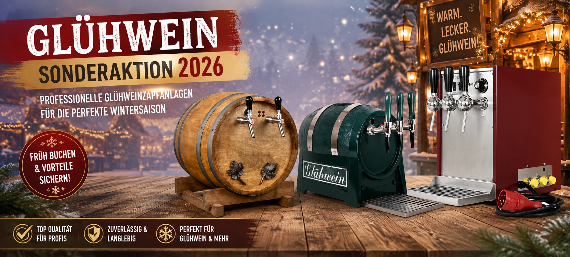 Glühweinzapfanlagen Sonderaktion 2026