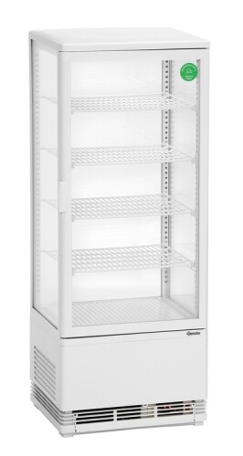 Mini-Kühlvitrine 98L weiß