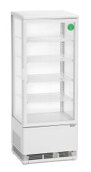 Mini-Kühlvitrine 98L weiß