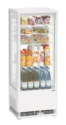 Mini-Kühlvitrine 98L weiß