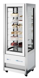 Panorama-Kühlvitrine CRISTAL TOWER 750 RV TN WHITE