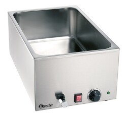Wasserbad / Bain Marie mit Ablaufhahn für 1 x 1/1 GN...