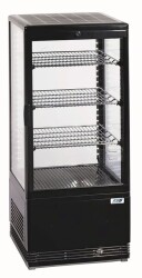 Tischkühlvitrine schwarz RT-78 G LED