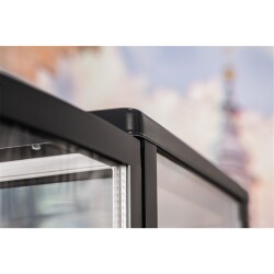 Tischkühlvitrine schwarz RT-78 G LED