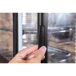 Tischkühlvitrine schwarz RT-78 G LED