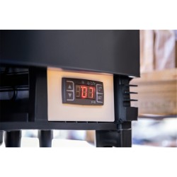 Tischkühlvitrine schwarz RT-78 G LED