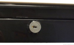 Tischkühlvitrine schwarz RT-78 G LED
