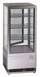 Tischkühlvitrine RT-78 G LED (silber)