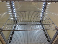 Tischkühlvitrine RT-78 G LED (silber)