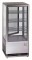 Tischkühlvitrine RT-78 G LED (silber)