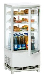 Mini-Kühlvitrine 86 L mit 2 Türen vorn/hinten