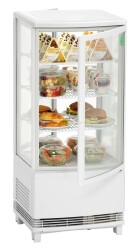 Mini-Kühlvitrine 86 L mit 2 Türen vorn/hinten