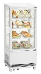 Mini-Kühlvitrine 86 L mit 2 Türen vorn/hinten