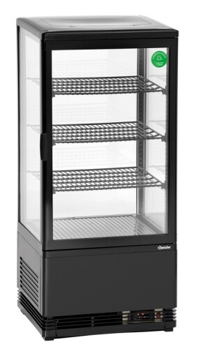 Mini-Kühlvitrine 78L schwarz