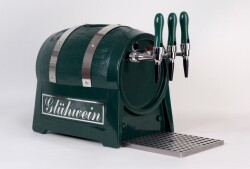 Glühwein-Durchlauferhitzer Fass schwarz 9 kW -...