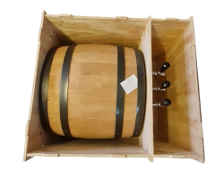 Glühwein-Durchlauferhitzer Fass Holz 9 kW - 2-leitig elektrische Pumpe