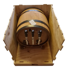 Glühwein-Durchlauferhitzer Fass Holz 9 kW - 1-leitig Luftkompressor