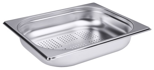 GN-Behälter gelocht - Edelstahl - GN 1/2 - Tiefe 65 mm