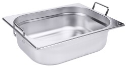 Contacto Edelstahl GN-Behälter mit Griffen GN 1/2...