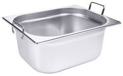 Contacto Edelstahl GN-Behälter mit Griffen GN 1/2...