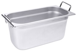 Contacto Edelstahl GN-Behälter mit Griffen GN 1/3...