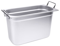 Contacto Edelstahl GN-Behälter mit Griffen GN 1/3...