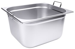 Contacto Edelstahl GN-Behälter mit Griffen GN 2/3...