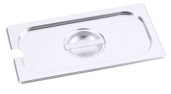 GN-Deckel mit Löffelausschnitt - Edelstahl - GN 1/3