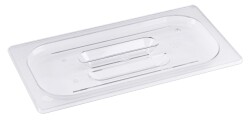 GN-Deckel mit Griffmulden - Polycarbonat - GN 1/3