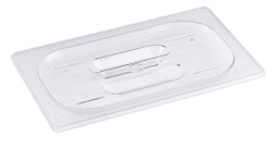 GN-Deckel mit Griffmulden - Polycarbonat - GN 1/4