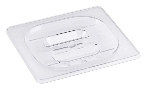 GN-Deckel mit Griffmulden - Polycarbonat - GN 1/6