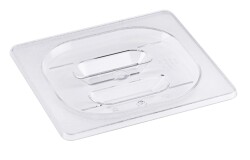 GN-Deckel mit Griffmulden - Polycarbonat - GN 1/6