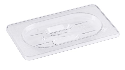 GN-Deckel mit Griffmulden - Polycarbonat - GN 1/9