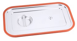 GN-Deckel mit Gummidichtung - Edelstahl - GN 1/1