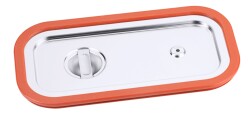 GN-Deckel mit Gummidichtung - Edelstahl - GN 1/3