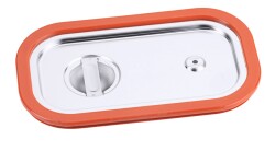 GN-Deckel mit Gummidichtung - Edelstahl - GN 1/4