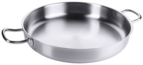 Contacto Paella-Pfanne Edelstahl ø 46 cm Höhe 9 cm Serie 2100