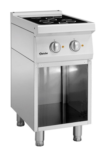 Elektroherd - 2 Ceran-Felder 4.6 KW mit offenem Unterbau