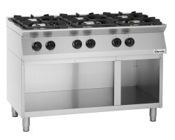 Gasherd 6 Flammen mit offenem Unterbau MFGO 7060