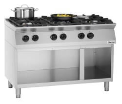 Gasherd 6 Flammen mit offenem Unterbau MFGO 7060