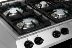 Gasherd 6 Flammen mit offenem Unterbau MFGO 7060