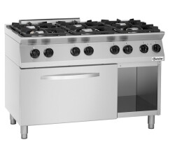 Gasherd 6 Flammen mit Elektrobackofen MFG 7360