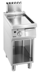 Gas-Griddleplatte - glatt 7 kW mit offenem Unterbau