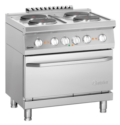 Elektroherd - 4 Platten mit Elektrobackofen - Serie 700