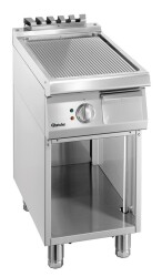 Elektro Griddleplatte gerillt 700 Unterbau offen