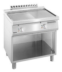 Elektro Griddleplatte 1/2-1/2 - mit offenem Unterbau