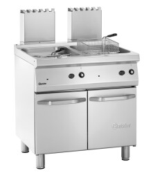 Gas-Fritteuse 2 x 15 Liter mit Unterschrank